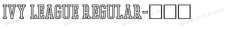 Ivy League Regular字体转换